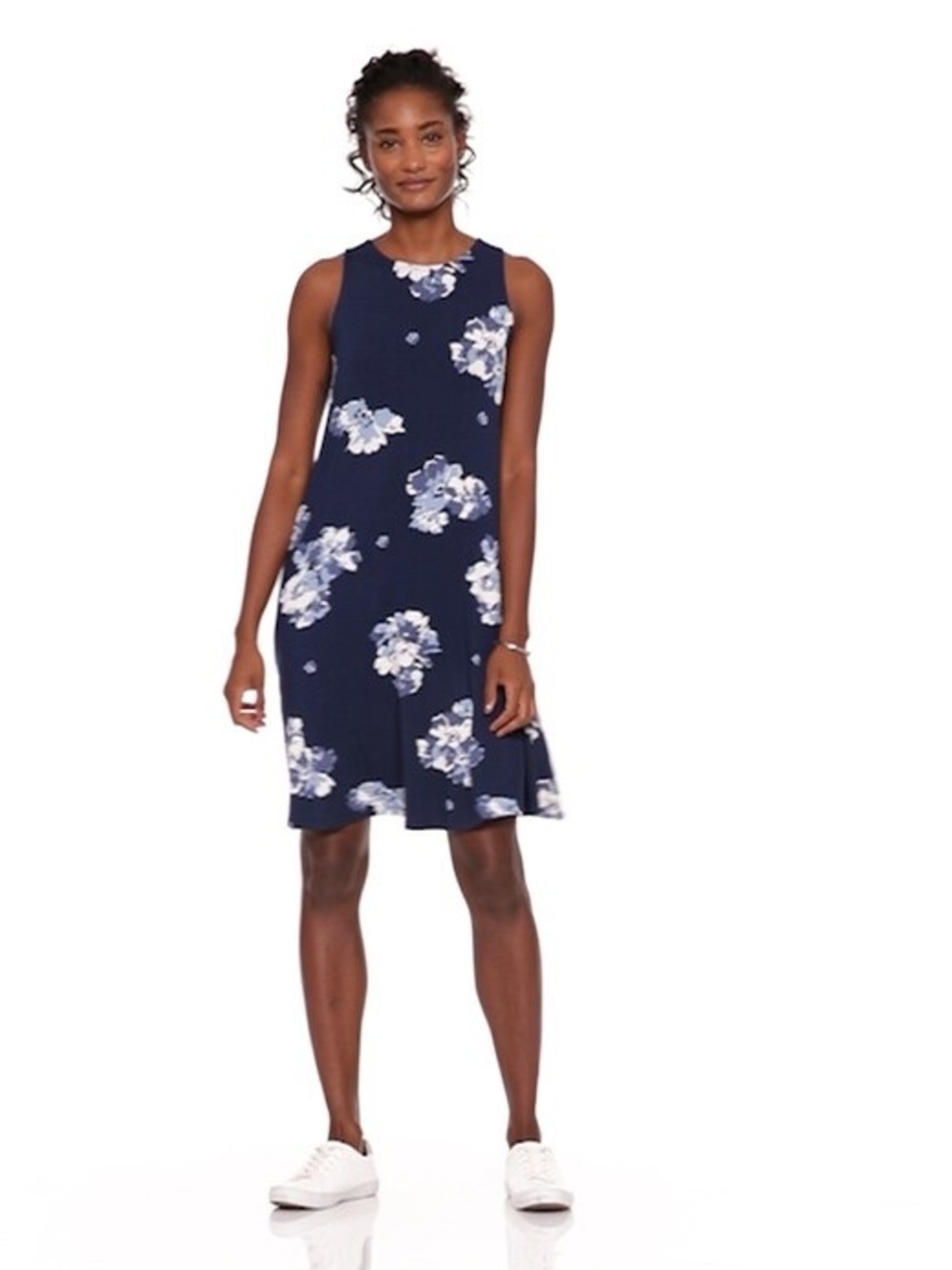 Old Navy Navy Sleeveless Swing Dress Blue Casual Soft Stretch Mini Dress Small